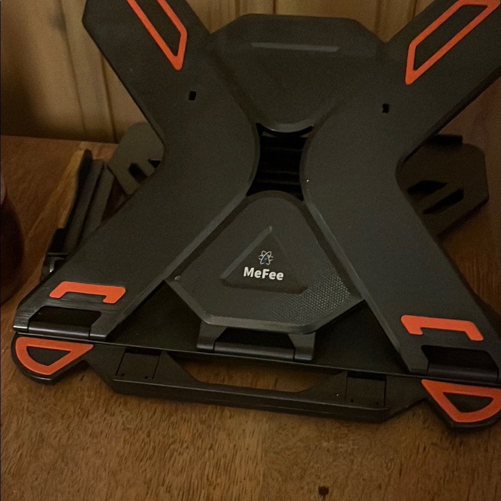 Black and Red Adjustable Laptop Stand